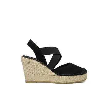 

VIDORRETA-women-crib espadrilles-espadrille cradle ESPARTO skin SERRAJE black elastics