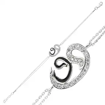

KUTAYDAN 925 Sterling Silver Two The Vavle Womens bracelet