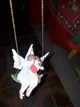 Couple Figurines Scene-Decoration Craft Swing Flower-Fairy Landscape-Pendant-Resin Romantic