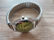 Reloj de cuarzo Vintage brillante para hombre y mujer, cronógrafo de plata y oro elástico para parejas, regalo de fiesta y oficina