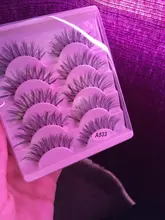 5 par/caja pestañas 3D fibra Artificial mucho pestañas duraderas las mujeres extensión y volumen de pestañas falsas