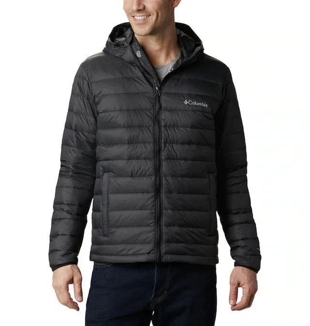 columbia men's down jacket with hood