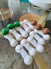 10 unids/lote cerradura de seguridad para armario de niño, cerradura de nevera para puertas de niño, cerradura de cajones, cierre de plástico para armario de seguridad para bebé