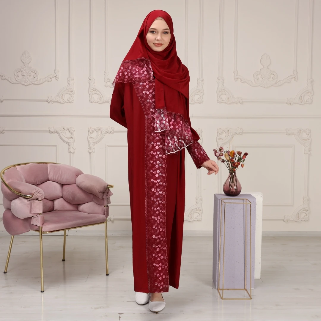 Turkey Muslim Prayer 5 Color Garment Dress Women Hijab Long Abaya Dresses Islamic Clothes Full Cover Traditional Ramadan Reis