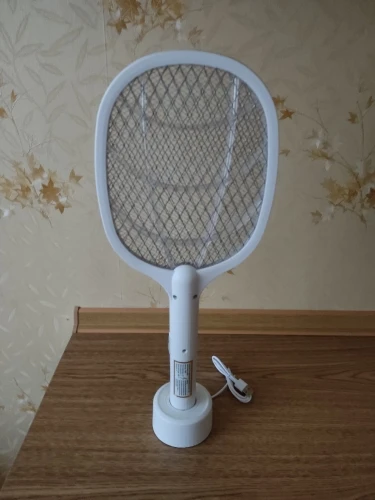 2021 Hot Sale Electric Mosquito Killer Electric Mosquito Swatter 2 In 1 Summer Fly Swatter Trap Flies Insect Killer Pest Control photo review