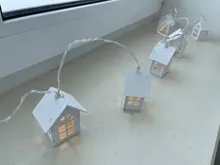 LED String Lamps Light-Fairy-Garland Wood-House Decoration Wedding Holiday-Room Party