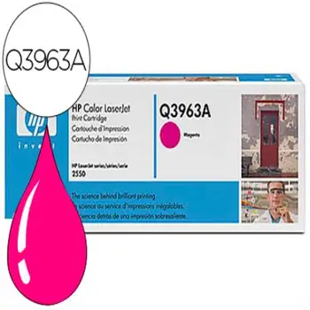 

Toner hp laserjet color 2550 /2550n/2550l/2550ln/2820/2840 magenta -4.000 pag- 38574-Q3963A
