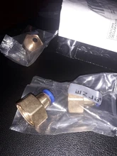 Conector de tubería de aire de 10mm, 12mm, 8mm, 6mm, manguera de 1/8 , 3/8, 1/2 , BSP, 1/4, rosca hembra de latón, conector neumático, empalme rápido