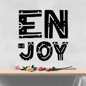 

Enjoy Text Unique Hipster Art Wall Vinyl Art Design Sticker For Home Room Decoration A001593