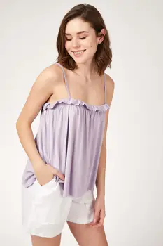 

Happiness ist. Women Frilled Pajamas set FN02197