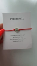 Pipitree-Pulseras con abalorio de árbol de la vida para hombres y mujeres, pulseras de regalo ajustables, cordel rojo de la suerte, amistad, deseos