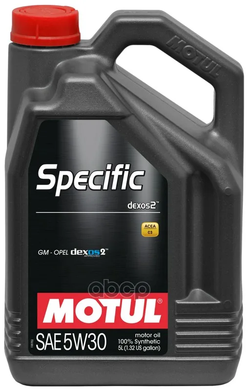 MOTUL Масло Моторное 5w30 Motul 5л Синтетика Specific Dexos2 Gm-Opel C3 Motul 102643