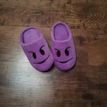 Zapatillas de casa antideslizantes para niños, zapatos divertidos de dibujos animados para el invierno, zapatos para suelo de interior