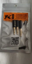Conector de Audio de 3,5mm de alta calidad, adaptador de auriculares chapado en oro de 4 polos para auriculares estéreo DIY/auriculares de reparación