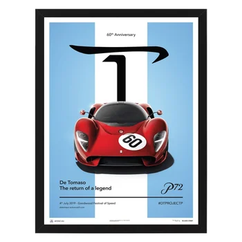 

Poster in the frame De Tomaso project p-front view - 2019, 32x42 cm
