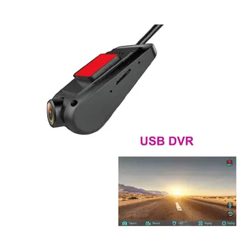 

USB Car DVR For Android Radio dash Camera USB DVR Camera Recorder G-sensor Night Vision TF Card Optional