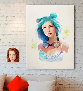 

Personalized Women 'S Abstract Caricature Of Canvas table 70x100cm-23