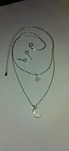 Collar de luna y estrella de doble capa para mujer, de plata de ley 2021, cadena para clavícula, joyería fina, accesorios para fiesta y boda, novedad de 925
