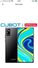 Cubot P40 Smartphone NFC 4GB + 128GB Rear Cámara cuádruple 20MP Selfie 6,2 pulgadas 4200mAh Android 10 tarjeta SIM Dual teléfono móvil 4G LTE
