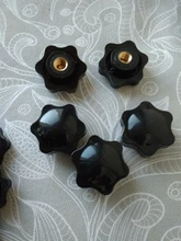 Knob Nuts-Handle Tighten Thumb Manual-Nuts Mechanical Thread Plum Black M6 M8 M10 M4