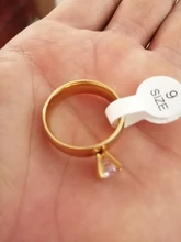 Anillo de compromiso de boda para hombre y mujer, sortija grande de acero de titanio y circón, oro de compromiso, regalo de San Valentín