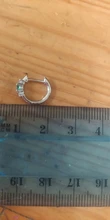 100% de Plata de Ley 925 auténtica para mujer y niña, Pendientes de circonita verde, Pendientes de plata y circonita para niña, cristal ostentoso, joyería fina