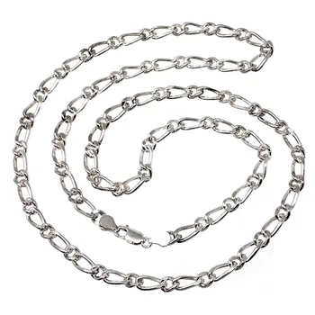 

Chain choker 925 silver m. 80cm. Solid link 1x1 width 6mm. Locking carabiner [2141]