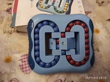 Cubo giratorio de inteligencia mágica para niños, juguete educativo con giroscopio para dedos