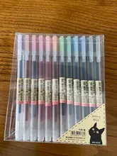 Lote de 12 bolígrafos creativos de Gel de 0,5mm, 12 colores, marcadores de tinta de color, papelería, estilo de moda, regalo de artículos de oficina