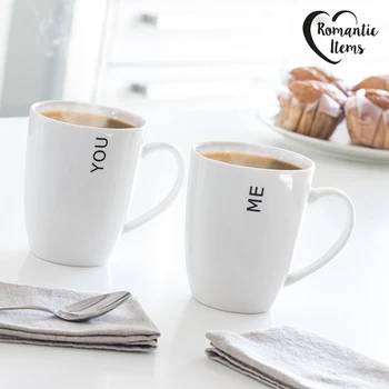 

You & Me Romantic Items Mugs (Set of 2)