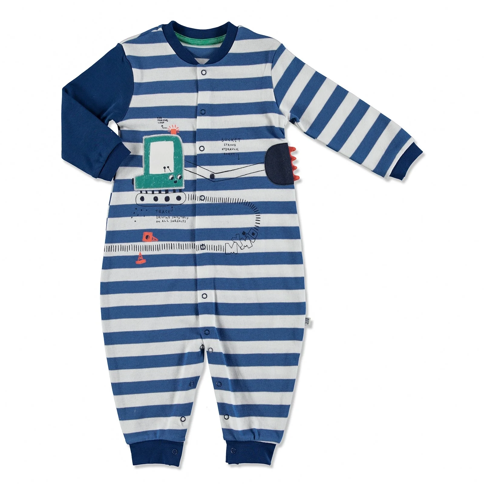 

ebebek Mymio Summer Baby Boy Scoop Interlock Snaps Neck Romper