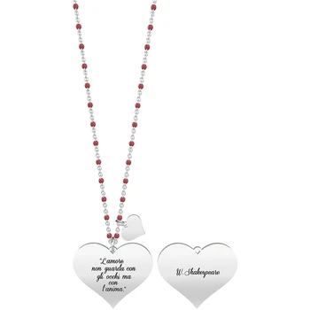 

Kidult Necklace love don't watch with eyes but with soul. -W. Shakespeare-731034