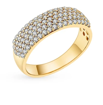 

Gold ring with diamonds sunlight sample 585