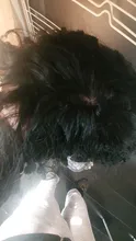 LUFFY-Peluca de cabello humano rizado sin pegamento para mujeres negras, hecha a máquina con flequillo, pelo brasileño Remy con densidad de 200%