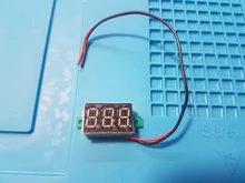 Mini Módulo de pantalla LED Digital, bricolaje, rojo y azul, voltímetro de DC2.5V-32V DC0-100V, medidor de contador de voltaje, Panel para motocicleta y coche