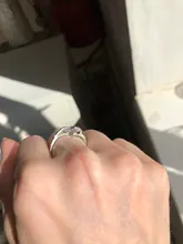 DIEERLAN-Anillos de cristal de Plata de Ley 925 para mujer y hombre, Anillos de dedo abierto grande, regalos fiesta Anillos