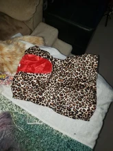 Abrigo con tutú y estampado de leopardo para perros y cachorros ropa de invierno con capucha, chaqueta reversible para perros pequeños