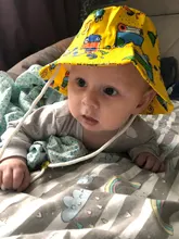 Gorro estampado de verano para niños y niñas, sombrero unisex para el sol, de dibujos animados para bebés, 6 meses a 8 años