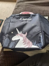 Fiambrera térmica con dibujos de unicornios para niños y mujeres, bolsa aislante e impermeable, para Picnic, nueva