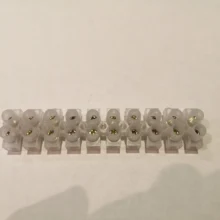 Electrical Connector Block-Terminal Strip Barrier Plastic 12-Positions Dual-Row