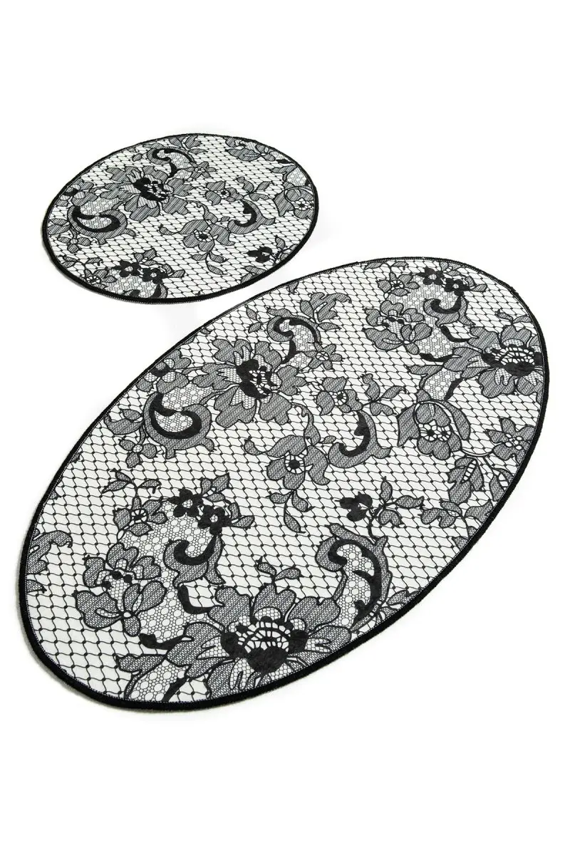 Коврики для ванной нескользящие Противоскользящие коврики противоскользящие кружева Djt 2'Li набор 60X100 см-50X60 см