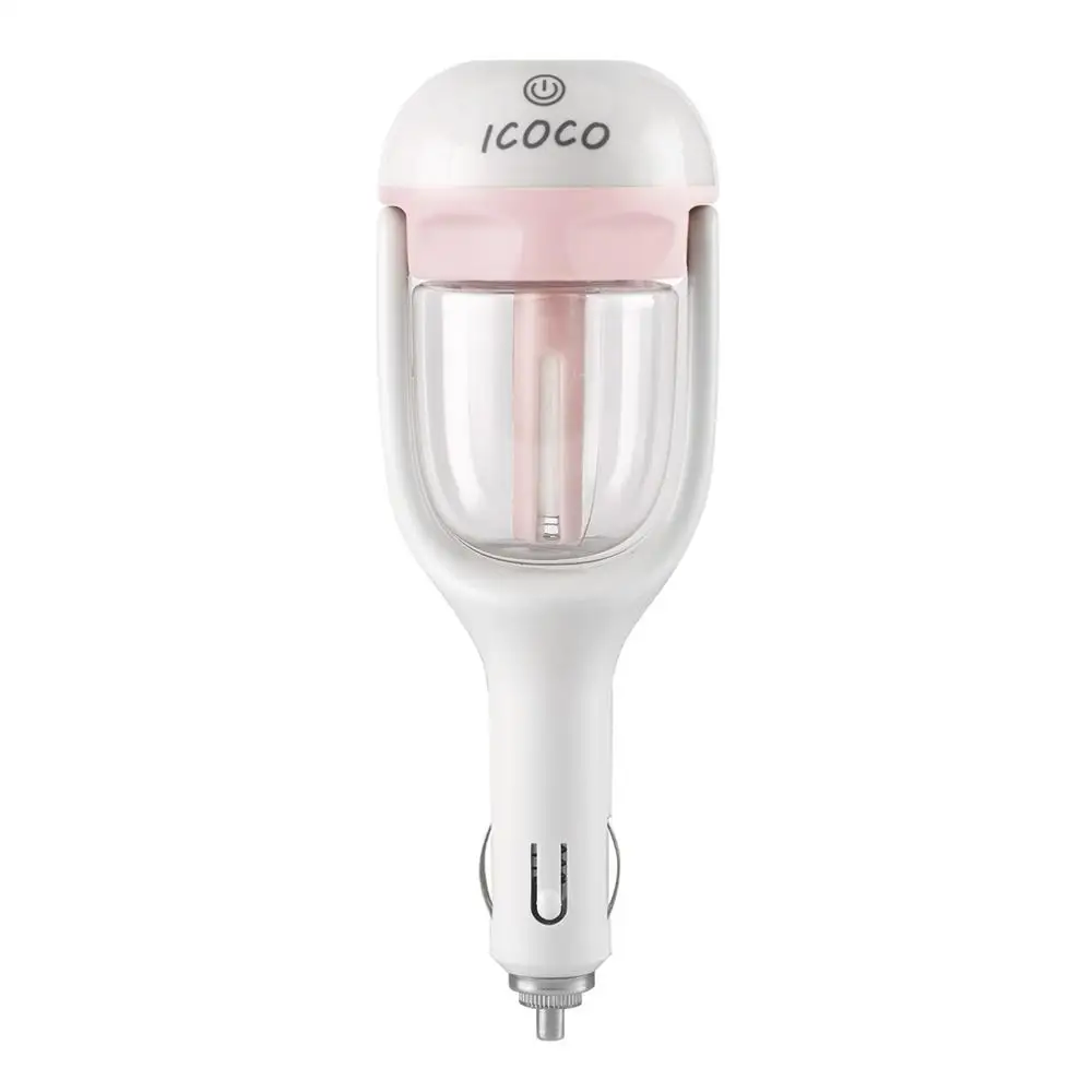 

ICOCO Mini Portable Car Aromatherapy Charger Humidifier Aroma Essential Oil Diffuser Fresh Purification Safe 180 Degree Rotation