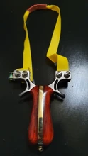 Tirachinas de caza profesional, Catapulta de acero inoxidable + mango de madera con banda de goma, equipo de caza para tiro al aire libre