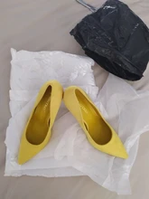 Big Tree zapatos de las mujeres de moda Zapatos de tacón alto blanco negro amarillo del talón zapatos de las señoras fiesta, nupcial, boda zapatos de mujer tacón 9CM.