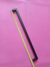 Manijas de armario cuadradas de acero inoxidable, tiradores de cajón de armario, puerta de baño, tirador para muebles de cocina, color negro, 3-15 pulgadas