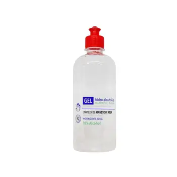 

70% alcohol hydroalcoholic Gel with aloe vera. Lot 1 unit 500ml + 2 units 250ml + 4 units 100ml. Removes 99.9% viruses.