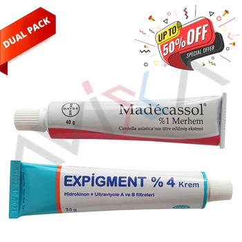 

Dual Combination of Shining Skins (Hydrocotyle, Hydroquinone %4) Scar Injury, Burn, Acne, Wrinkle, Skin Bleaching, Skin Lighten