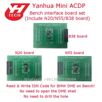 

ACDP ISN Bench board set read write ISN for B M W DME N20/N13/N63/S63/N55/B38 on bench Yanhua mini ACDP no need soldering