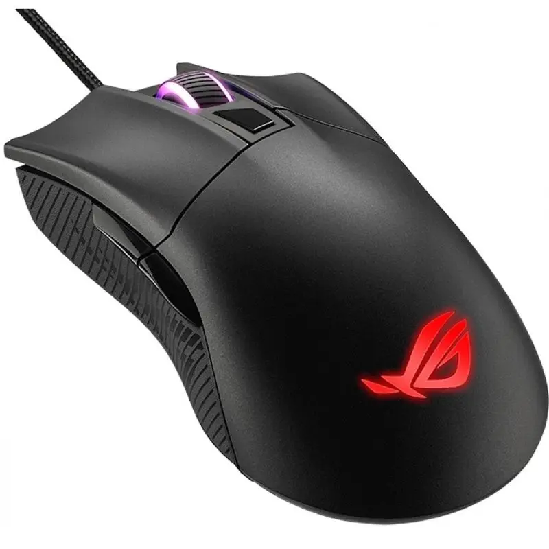 Мышь ASUS ROG Gladius II Core 90MP01D0 B0UA00 проводная оптическая 6200 dpi USB RGB подсветка цвет: черный|
