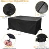 Outdoor Garden Furniture Covers for All Weathers 600D Oxford for Patio Rattan Table Chair Sofa Waterproof Dust 125x63x74 cm 3